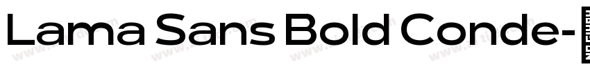 Lama Sans Bold Conde字体转换